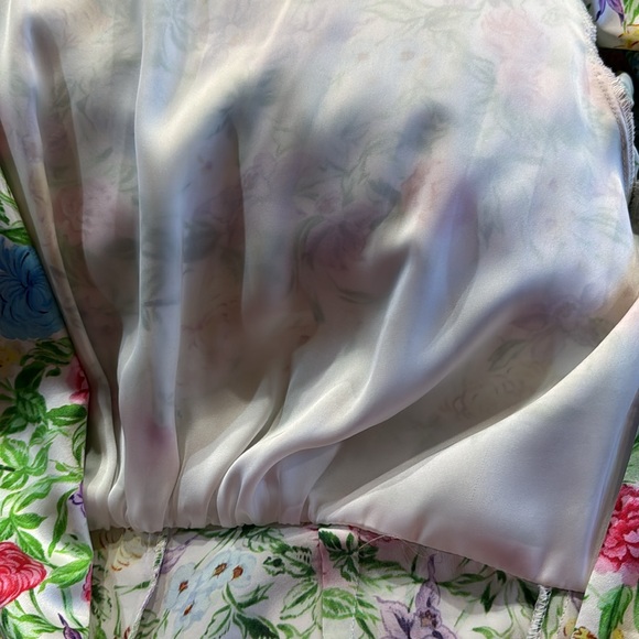 Les Riveries floral print open back silk jumpsuit 10 - Picture 8 of 10